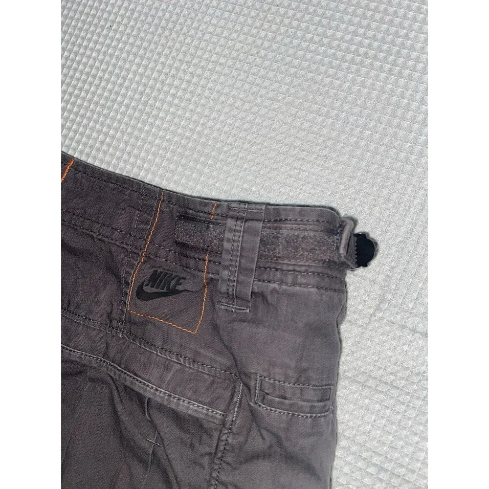 Vintage Y2K Nike Cargo Shorts Mens 36 Large Gray Baggy Silver Tag Outdoor Gorp